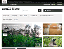 Tablet Screenshot of chateau-chatain.com